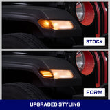 Form Lighting 2018 Wrangler JL LED Sidemarkers Smoked (Pair) - FL0061