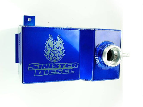 Sinister Diesel 2013-2015 GM Duramax 6.6L LML Degas Bottle - Blue - SD-DEGAS-LML-13