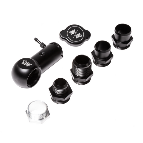 Chase Bays -16AN / -16AN Raised Inline Filler Neck w/Cap - CB-IFN-16AN-RADCAP-A