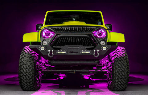 ORACLE Lighting 0718 Jeep Wrangler JK Oculus 7in ColorSHIFT Bi-LED Projector Headlights - 5876-334