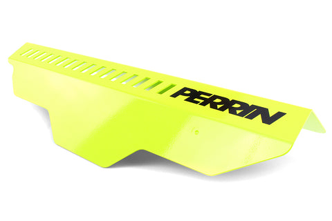 PERRIN 02-14 Subaru WRX / 04-21 STI / 08-11 Impreza Pulley Cover - Neon Yellow - PSP-ENG-150NY