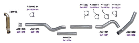 Diamond Eye KIT 4in CB MRP SGL w/ TDP AL 04-05 Chevy/GMC 6.6L Duramax 2500/3500 - K4120A-RP