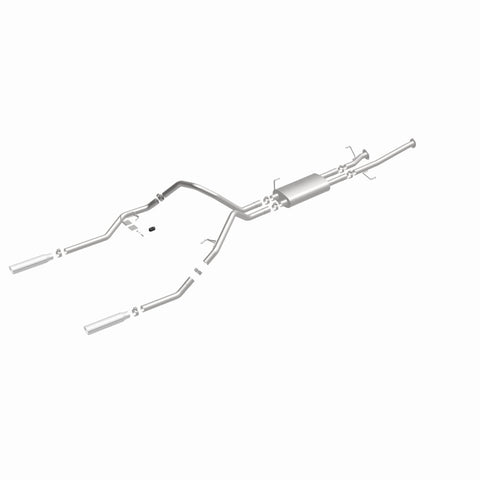 MagnaFlow 14 Toyota Tundra V8 4.6L/5.7L Stainless Cat Back Exhaust Dual Split Rear Exit - 15305