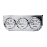 Autometer AutoGage 2in 0-100 PSI Oil Press/ 16 Volt / 130-280 Deg Water Temp - Chrome Bezel - 2325
