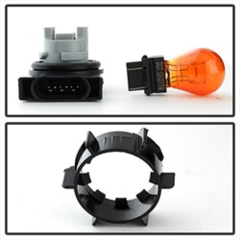 xTune Dodge Ram 1500 02-05 Amber Crystal Headlights Black HD-JH-DR02-AM-BK - 5014313