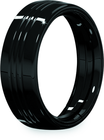 Kuryakyn 7inch Headlamp Trim Ring Gloss Black - 7276