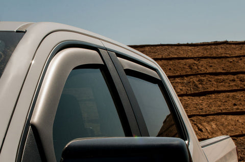 EGR 2019 Chevy 1500 Crew Cab In-Channel Window Visors - Dark Smoke - 571691