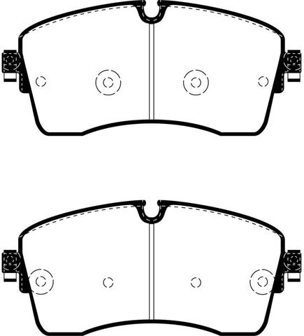 EBC 2018+ Jaguar E-Pace 2.0L Turbo (246) Yellowstuff Front Brake Pads - DP42385R