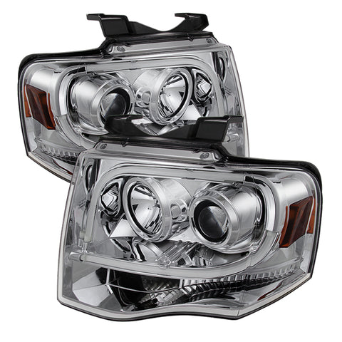 Spyder Ford Expedition 07-13 Projector Headlights Light Tube DRL Chrm PRO-YD-FE07-LTDRL-C - 5079510
