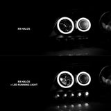 ANZO 1997-2003 Ford F-150 Projector Headlights w/ Halo Black (CCFL) - 111097