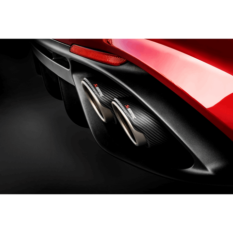 Akrapovic 2018+ Alfa Romeo Giulia Quadrifoglio Slip-On Line (Titanium) w/Titanium/Carbon Fiber Tips - S-AR/TI/7H
