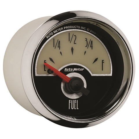 AutoMeter Gauge Fuel Level 2-1/16in. 240 Ohm(e) to 33 Ohm(f) Elec Cruiser - 1117