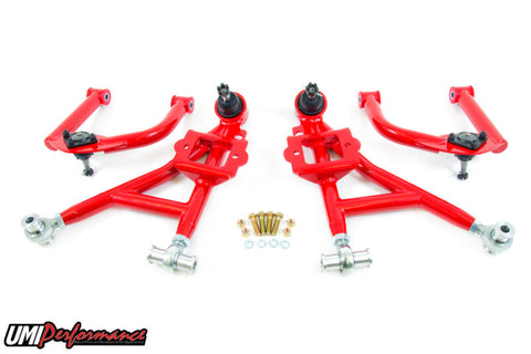 UMI Performance 93-02 GM F-Body Front A-Arm Kit Adjustable Lower Budget Drag - 230011-R