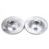 Power Stop 2017 Land Rover Discovery Front Evolution Drilled & Slotted Rotors - Pair - EBR811XPR