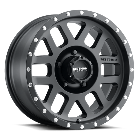 Method MR306 Mesh 17x8.5 0mm Offset 5x5 94mm CB Matte Black Wheel - MR30678550500