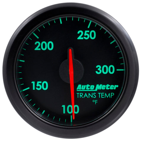 Autometer Airdrive 2-1/6in Trans Temperature Gauge 100-300 Degrees F - Black - 9157-T