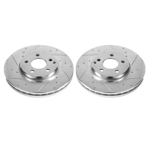 Power Stop 04-05 Mercedes-Benz E320 Front Evolution Drilled & Slotted Rotors - Pair - EBR684XPR