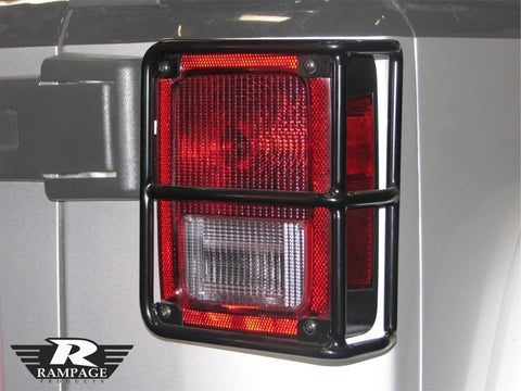 Rampage 2007-2018 Jeep Wrangler(JK) Taillight Guards - Black - 88660