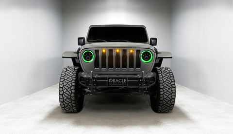 Oracle Jeep Wrangler JL/Gladiator JT 7in. High Powered LED Headlights (Pair) - Dynamic - 5769J-332