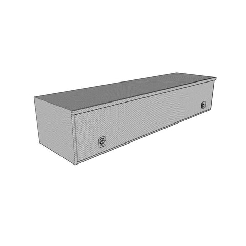 Westin/Brute HD Top Sider 13in x 72in w/flip up Door - Aluminum - 80-HTB72