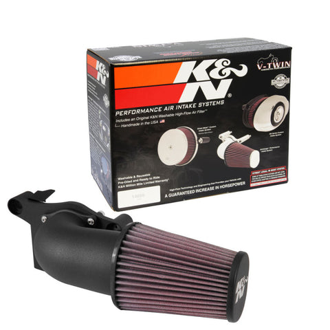 K&N 2017 Harley-Davidson H/D Touring Models AirCharger Performance Intake - Black - 63-1138