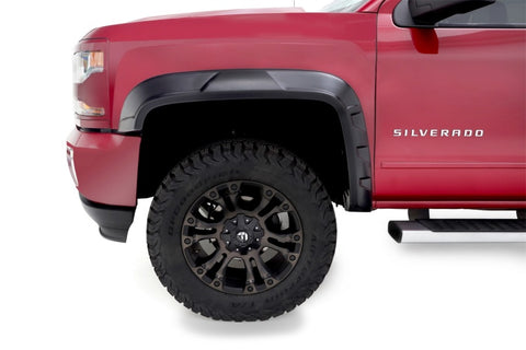 Bushwacker 2019 Chevrolet Silverado 1500 w/ 69.3in Fleetside Bed DRT Style Flares 4pc - Black - 40944-02