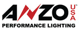 ANZO 16+ Chevy Silverado 1500 Projector Headlights Plank Style Black w/Amber/Sequential Turn Signal - 111375
