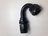 Fragola -6AN x 150 Degree Pro-Flow Hose End - Black - 231506-BL