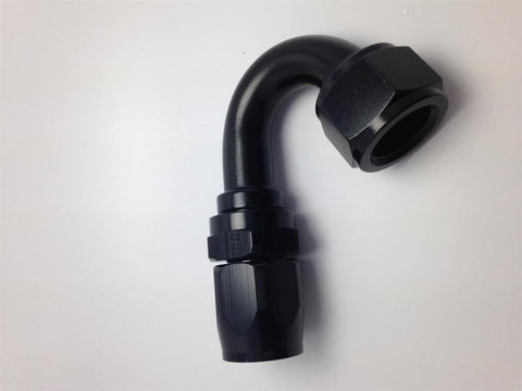 Fragola -8AN x 150 Degree Pro-Flow Hose End - Black - 231508-BL