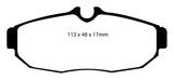 EBC 05-10 Ford Mustang 4.0 Yellowstuff Rear Brake Pads - DP41741R