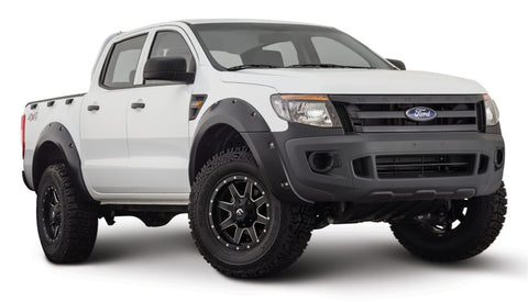 Bushwacker 11-15 Ford Ranger T6 Pocket Style Flares 4pc - Black - 20934-02