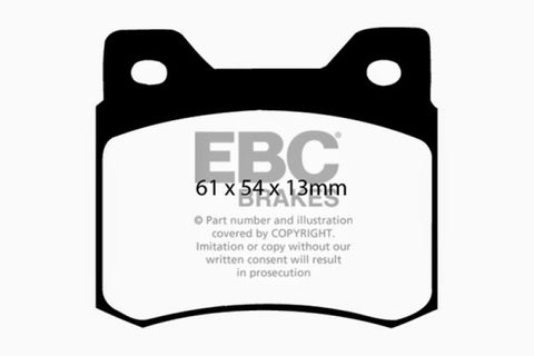 EBC 84-86 Mercedes-Benz 190/190E 2.3 Greenstuff Rear Brake Pads - DP2464