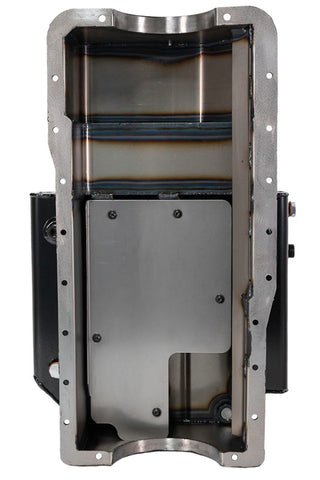 Moroso Ford 351W (w/Rear Sump) Kicked Out Circle Track Baffled Wet Sump 9qt 7.5in Steel Oil Pan - 20522