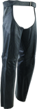 River Road Plains Leather Chaps Black - Large - 094420