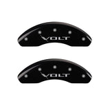 MGP 4 Caliper Covers Engraved Front & Rear Volt Black finish silver ch - 14239SVLTBK