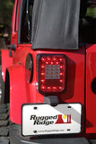 Rugged Ridge Led Tail Light Set Smoke 07-18 Jeep Wrangler - 12403.88