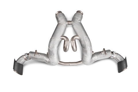 Akrapovic 16-17 McLaren 540C 570S Slip-On Line (Titanium) w/ Carbon Tips - S-MC/TI/3