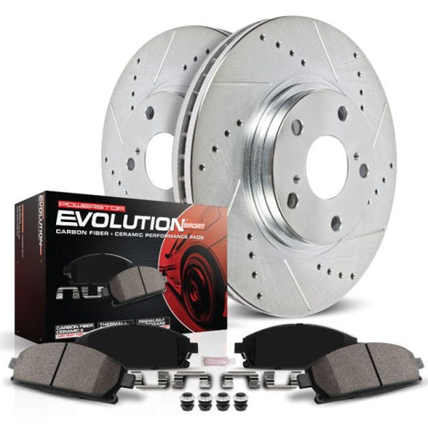 Power Stop 02-07 Mitsubishi Lancer Front Z23 Evolution Sport Brake Kit - K1092