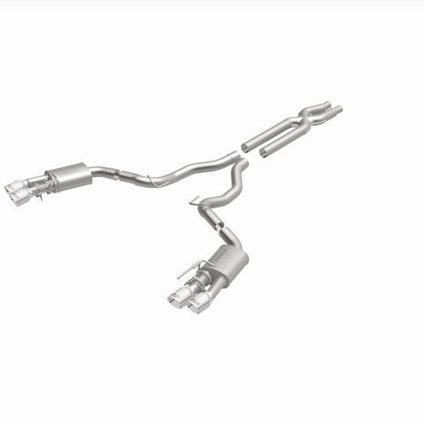 MagnaFlow SYS Cat-Back 2018 Ford Mustang GT 5.0L Competition Dual Exit Polished 4in Tips - 19368