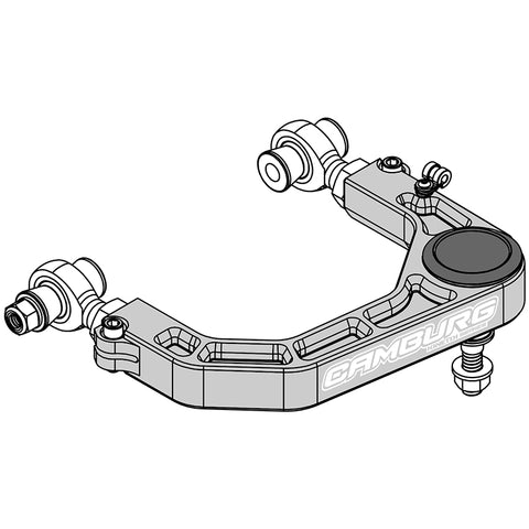 Camburg Toyota Tacoma 05-23 / 4-Runner 03-23 / FJ 07-14 KINETIK V2 Billet Uniball Upper Arms - CAM-310184-GRY