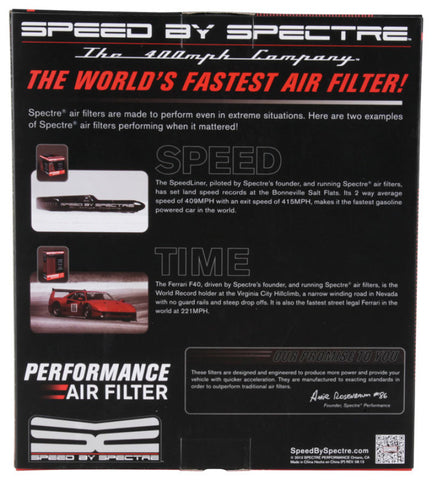 Spectre 2018 Nissan Frontier 4.0L V6 F/I Replacement Panel Air Filter - HPR7440