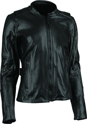 Speed and Strength Throttle Body Leather Jacket Black Womens - XL - 880405