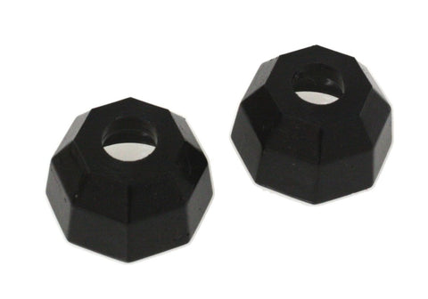 Energy Suspension Universal Black 16.6mm Taper Dia Octagon Tie Rod Dust Boots (Set of 2) - 9.13120G