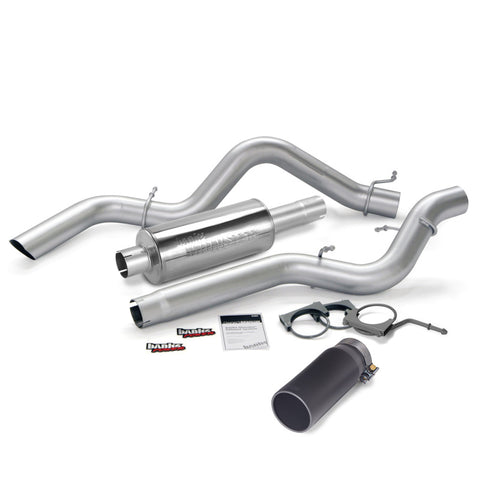 Banks Power 06-07 Chevy 6.6L CCSB Monster Exhaust System - SS Single Exhaust w/ Black Tip - 48939-B