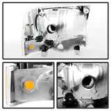 xTune Ford F250/350/450 Superduty 99-04 Crystal Headlights w/ Bumper Lights HD-JH-FF25099-AM-C - 9025419