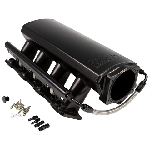 Fast Intake Manifold, Rhs Sheet Met Al, Ls Cathedral Port, Black W/ Fuel Rail Kit - 10902