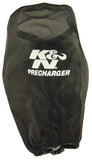 K&N PreCharger Air Filter Wrap Round Straight Black 3.625in ID x 9in H - YA-4350PK