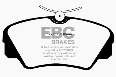 EBC 97-01 Cadillac Catera 3.0 Redstuff Front Brake Pads - DP3937C
