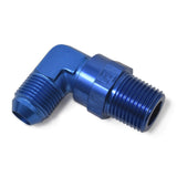 Russell Performance -10 AN 90 Degree Male to Male 3/8in Swivel NPT Fitting - 614120