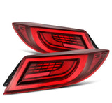 AlphaRex 22-24 Toyota GR86 LUXX LED Taillights Vivid Red - 675030